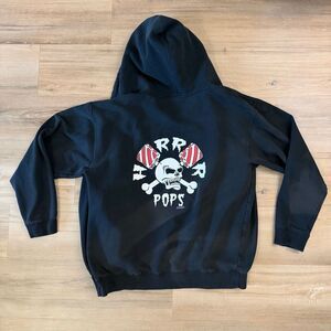 Vintage Y2K HorrorPops Band Black Zip Up Hoodie Psychobilly Horror Punk Alt Sz M